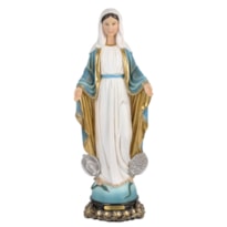 IMAGEM NOSSA SENHORA DAS GRAÇAS 30CM DE ALTURA MEDALHA MILAGROSA