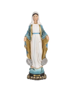 IMAGEM NOSSA SENHORA DAS GRAÇAS 30CM DE ALTURA MEDALHA MILAGROSA