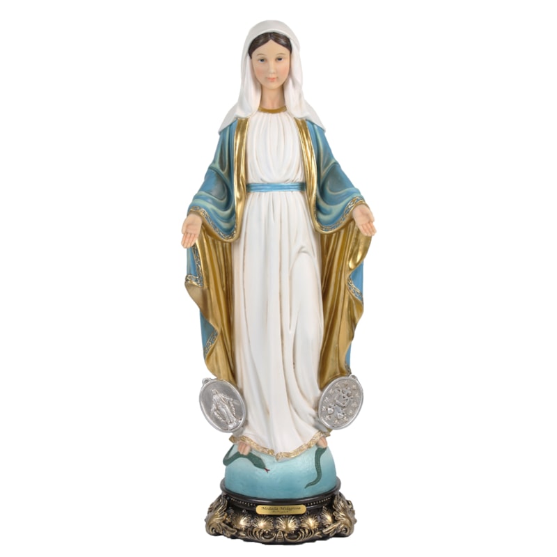 IMAGEM NOSSA SENHORA DAS GRAÇAS 30CM DE ALTURA MEDALHA MILAGROSA