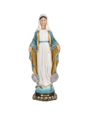 IMAGEM NOSSA SENHORA DAS GRAÇAS 40CM DE ALTURA MEDALHA MILAGROSA