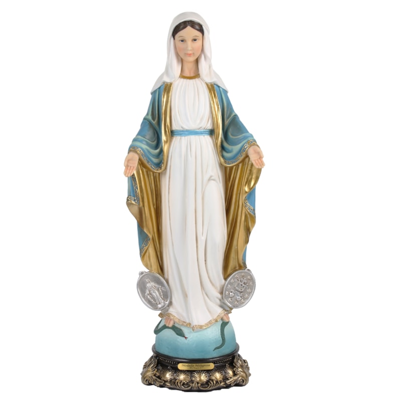 IMAGEM NOSSA SENHORA DAS GRAÇAS 40CM DE ALTURA MEDALHA MILAGROSA