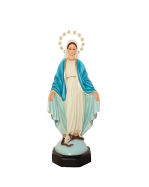 IMAGEM NOSSA SENHORA DAS GRAÇAS 52CM DE ALTURA C/ OLHOS DE VIDRO