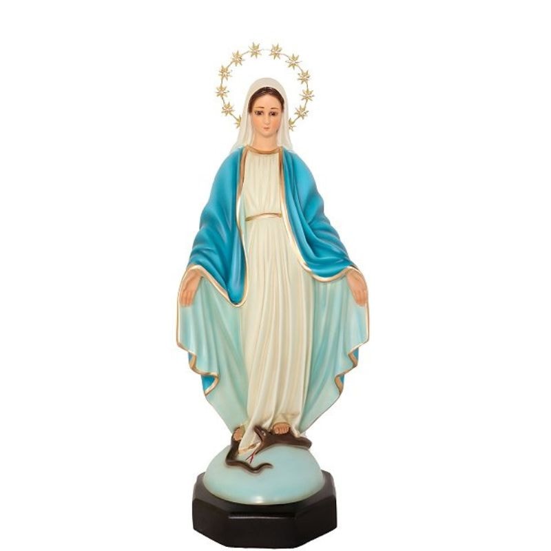 IMAGEM NOSSA SENHORA DAS GRAÇAS 52CM DE ALTURA C/ OLHOS DE VIDRO