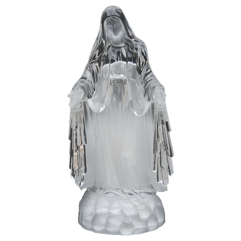 IMAGEM NOSSA SENHORA DAS GRAÇAS ACRÍLICO COM LUZ 20CM DE ALTURA