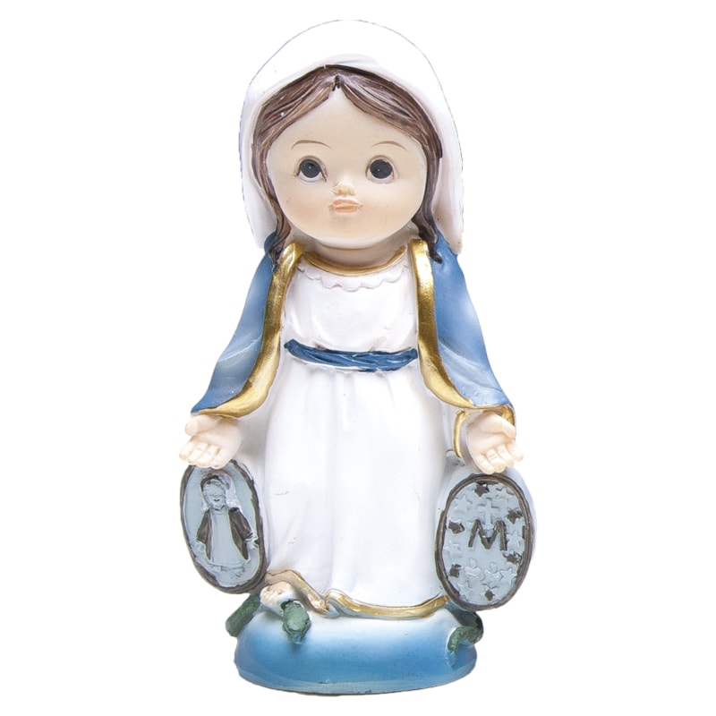 IMAGEM NOSSA SENHORA DAS GRAÇAS INFANTIL 10CM DE ALTURA