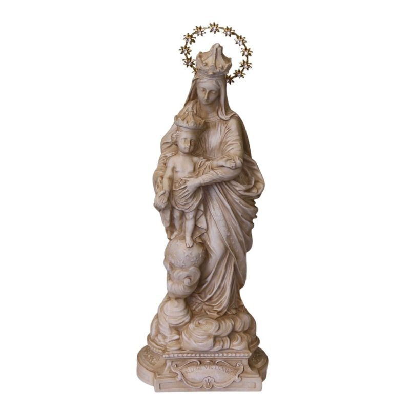 IMAGEM NOSSA SENHORA DAS VITÓRIAS 31CM DE ALTURA MARFIM