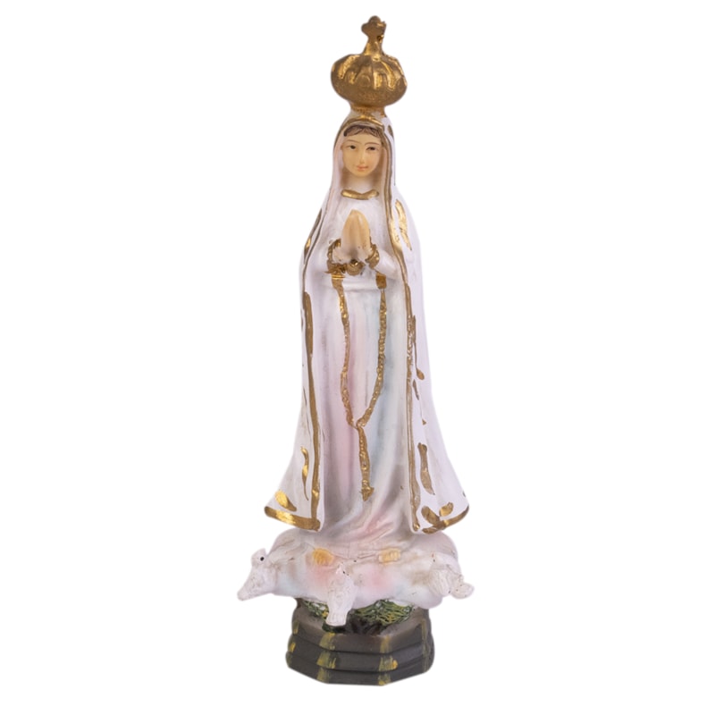 IMAGEM NOSSA SENHORA DE FÁTIMA 10CM DE ALTURA