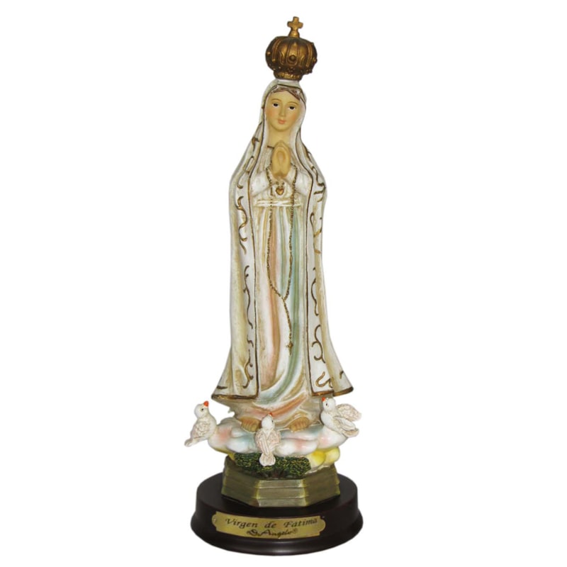 IMAGEM NOSSA SENHORA DE FÁTIMA 20CM DE ALTURA