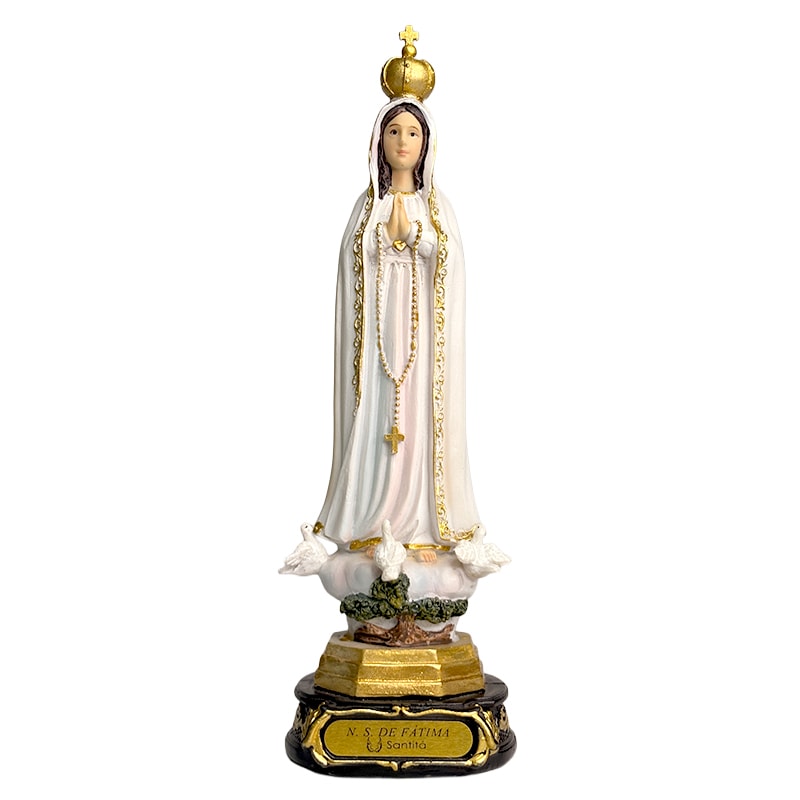 IMAGEM NOSSA SENHORA DE FÁTIMA 20CM DE ALTURA
