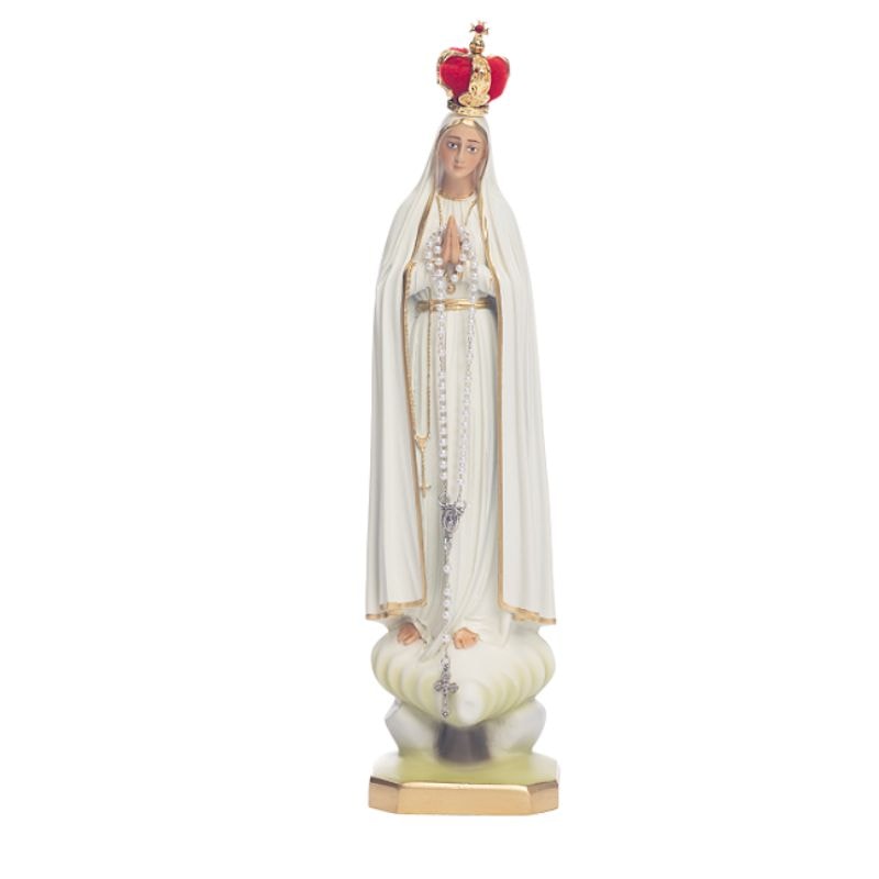 IMAGEM NOSSA SENHORA DE FÁTIMA 28CM DE ALTURA