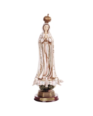 IMAGEM NOSSA SENHORA DE FÁTIMA 30CM DE ALTURA