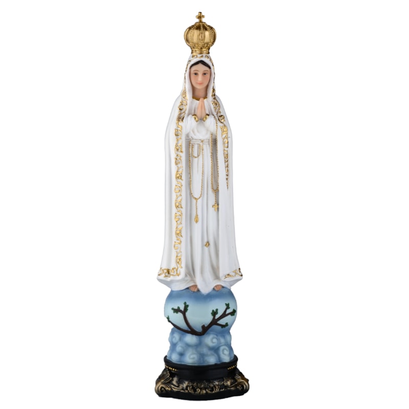 IMAGEM NOSSA SENHORA DE FÁTIMA 30CM DE ALTURA