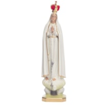 IMAGEM NOSSA SENHORA DE FÁTIMA 30CM DE ALTURA