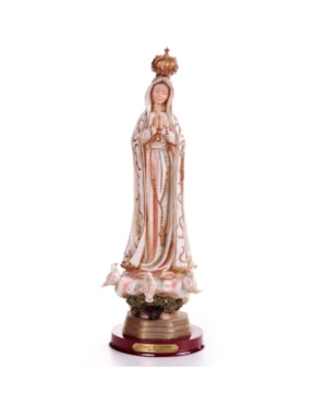 IMAGEM NOSSA SENHORA DE FATIMA 40CM DE ALTURA