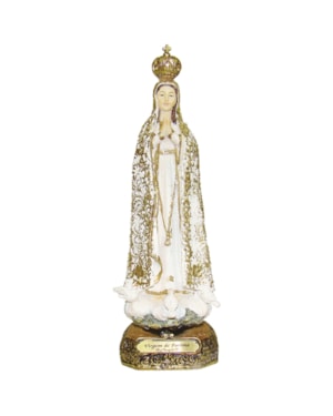 IMAGEM NOSSA SENHORA DE FÁTIMA BARROCO 20CM DE ALTURA