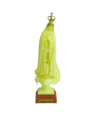 IMAGEM NOSSA SENHORA DE FÁTIMA LUMINOSA - 15CM DE ALTURA