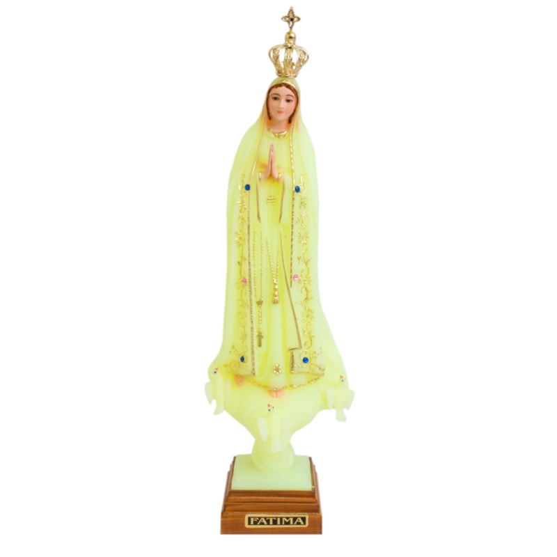IMAGEM NOSSA SENHORA DE FÁTIMA LUMINOSA OV - 45CM DE ALTURA
