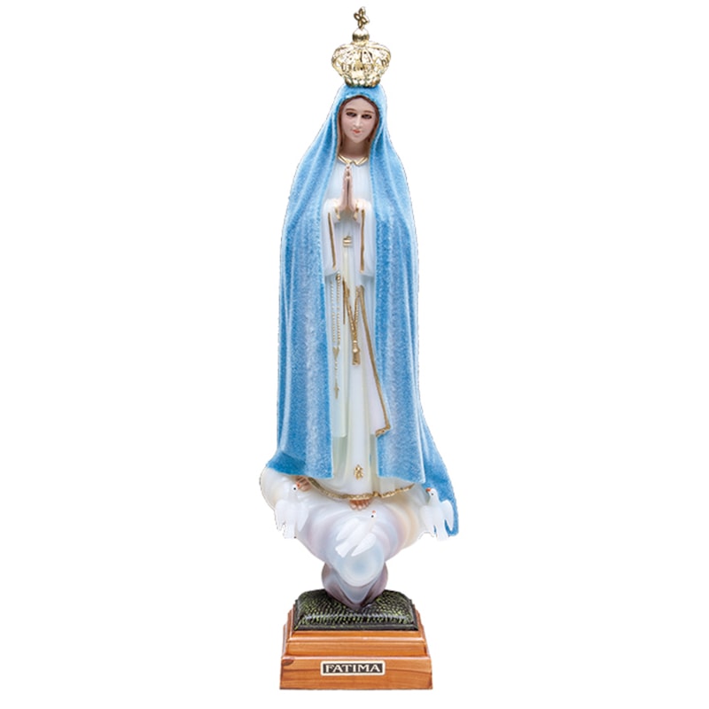 IMAGEM NOSSA SENHORA DE FÁTIMA PLURICOLOR OV - 25CM DE ALTURA