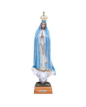 IMAGEM NOSSA SENHORA DE FÁTIMA PLURICOLOR OV - 25CM DE ALTURA