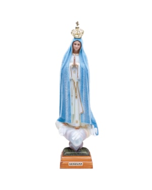 IMAGEM NOSSA SENHORA DE FÁTIMA PLURICOLOR OV - 35CM DE ALTURA