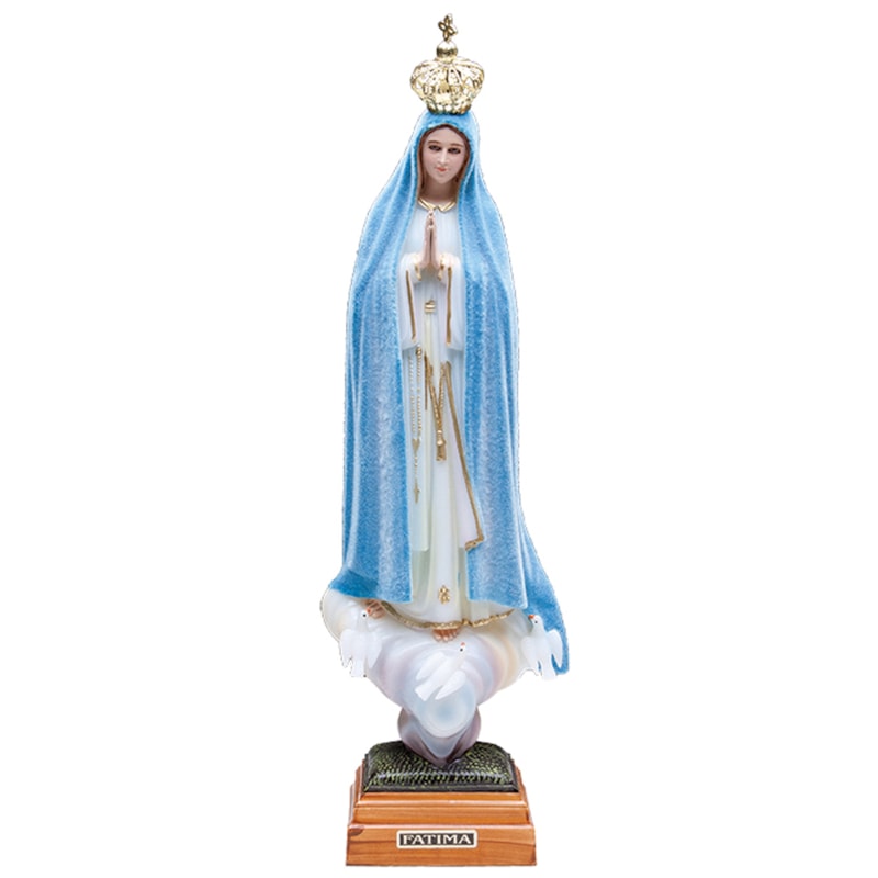 IMAGEM NOSSA SENHORA DE FÁTIMA PLURICOLOR  OV - 35CM DE ALTURA