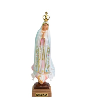 IMAGEM NOSSA SENHORA DE FÁTIMA TRADICIONAL - 15CM DE ALTURA
