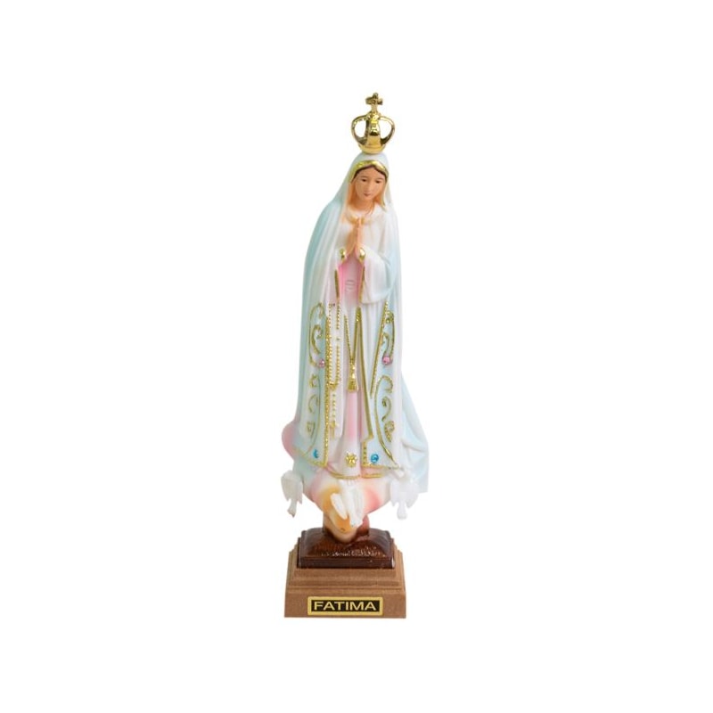 IMAGEM NOSSA SENHORA DE FÁTIMA TRADICIONAL - 15CM DE ALTURA