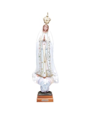 IMAGEM NOSSA SENHORA DE FÁTIMA TRADICIONAL OV - 25CM DE ALTURA