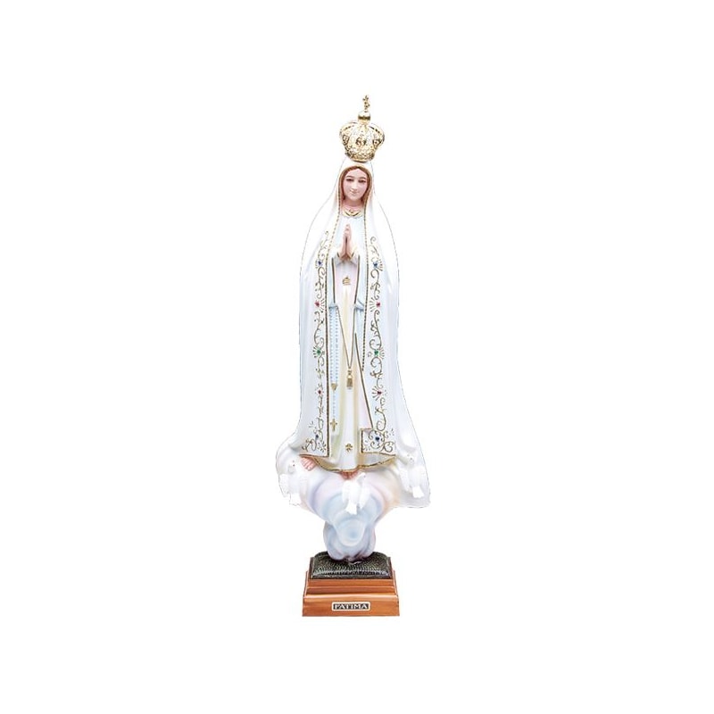 IMAGEM NOSSA SENHORA DE FÁTIMA TRADICIONAL OV - 25CM DE ALTURA