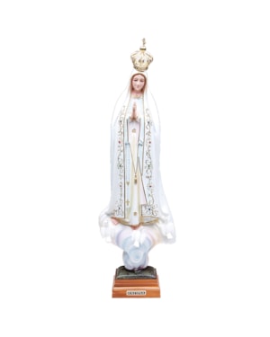 IMAGEM NOSSA SENHORA DE FÁTIMA TRADICIONAL OV - 35CM DE ALTURA