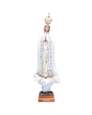 IMAGEM NOSSA SENHORA DE FÁTIMA TRADICIONAL OV - 45CM DE ALTURA