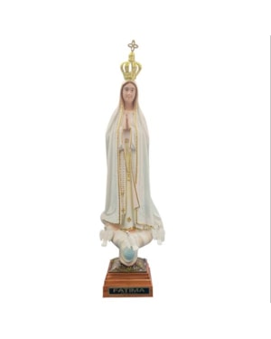 IMAGEM NOSSA SENHORA DE FÁTIMA TRADICIONAL S/OV - 20 CM DE ALTURA
