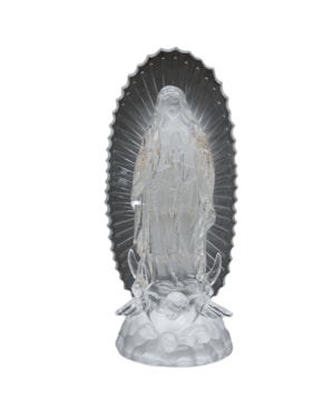 IMAGEM NOSSA SENHORA DE GUADALUPE ACRÍLICO COM LUZ 20CM DE ALTURA