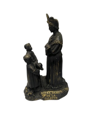 IMAGEM NOSSA SENHORA DE LA SALETTE 11CM DE ALTURA PRETA