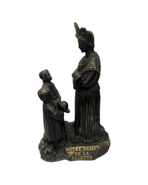 IMAGEM NOSSA SENHORA DE LA SALETTE 20CM DE ALTURA PRETA