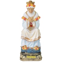 IMAGEM NOSSA SENHORA DE LA SALETTE SENTADA 15 CM DE ALTURA