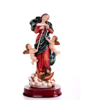 IMAGEM NOSSA SENHORA DESATADORA DOS NÓS 14CM DE ALTURA