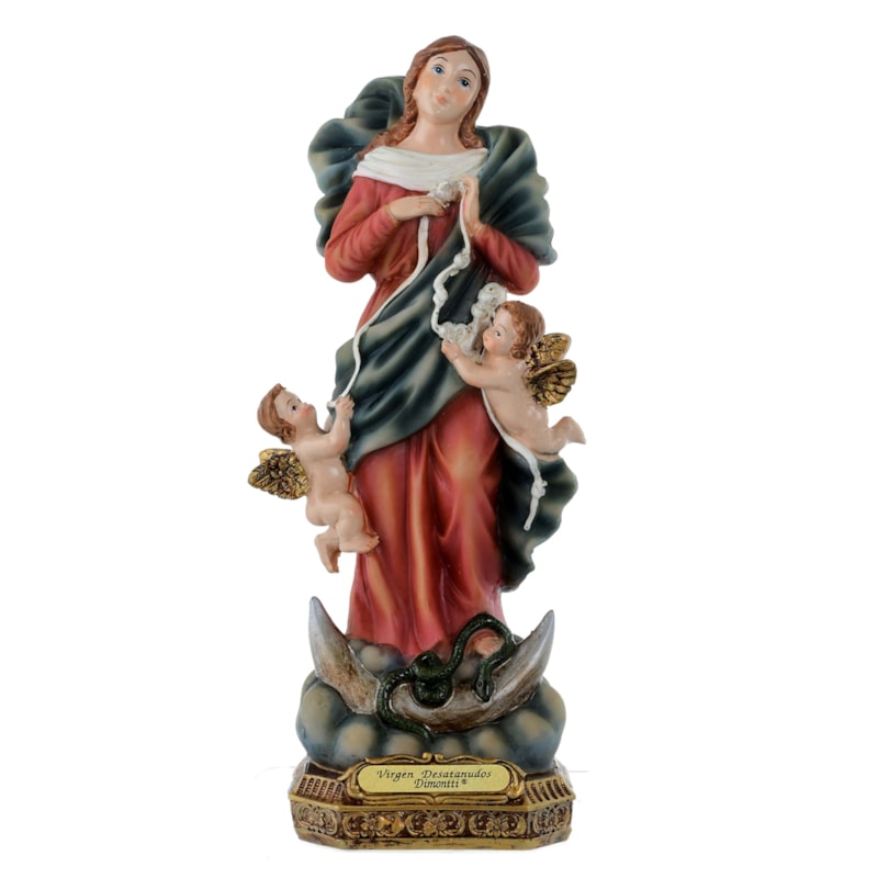 IMAGEM NOSSA SENHORA DESATADORA DOS NÓS 20CM DE ALTURA