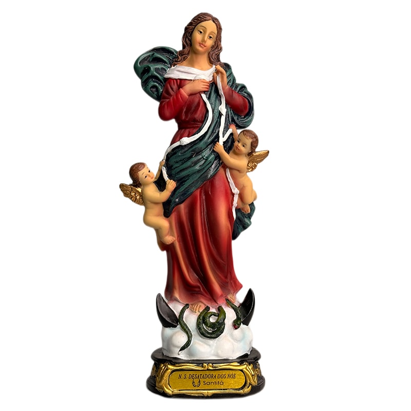 IMAGEM NOSSA SENHORA DESATADORA DOS NÓS 20CM DE ALTURA
