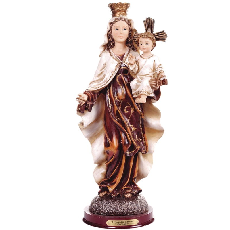 IMAGEM NOSSA SENHORA DO CARMO 10CM DE ALTURA