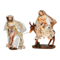 IMAGEM NOSSA SENHORA DO DESTERRO 15CM 2 PEÇAS ROUPA TECIDO BRANCA