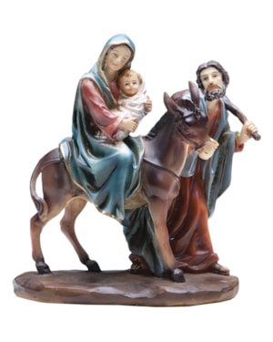 IMAGEM NOSSA SENHORA DO DESTERRO COM MENINO JESUS 15CM DE ALTURA
