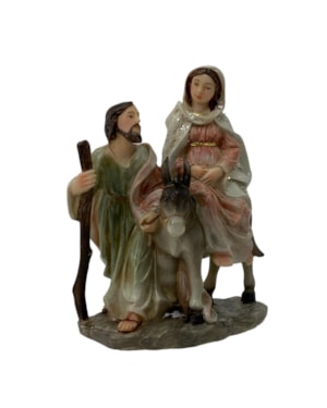 IMAGEM NOSSA SENHORA DO DESTERRO GRAVIDA 30CM DE ALTURA PINTURA ESTILO PORCELANA ROUPA ROSA