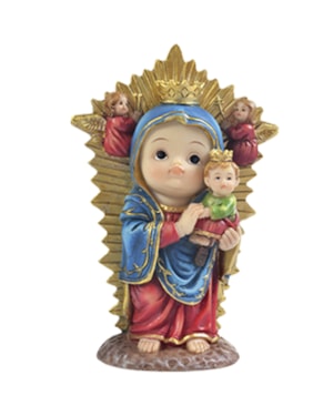 IMAGEM NOSSA SENHORA DO PERPETUO SOCORRO 10CM DE ALTURA INFANTIL