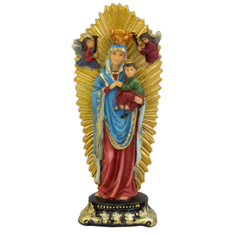 IMAGEM NOSSA SENHORA DO PERPÉTUO SOCORRO 13CM DE ALTURA