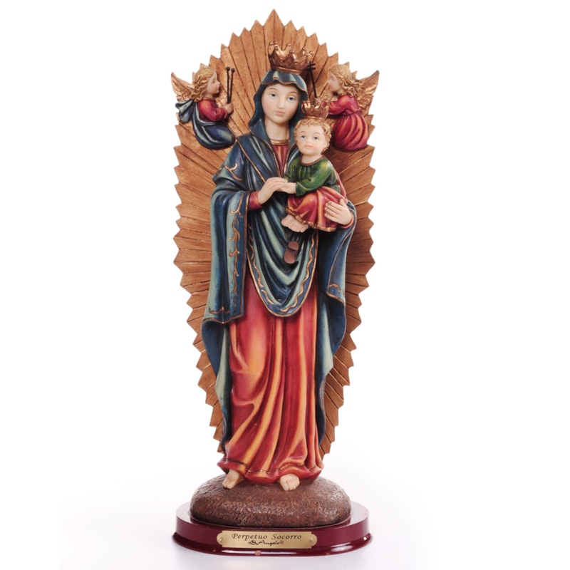 IMAGEM NOSSA SENHORA DO PERPÉTUO SOCORRO 30CM DE ALTURA
