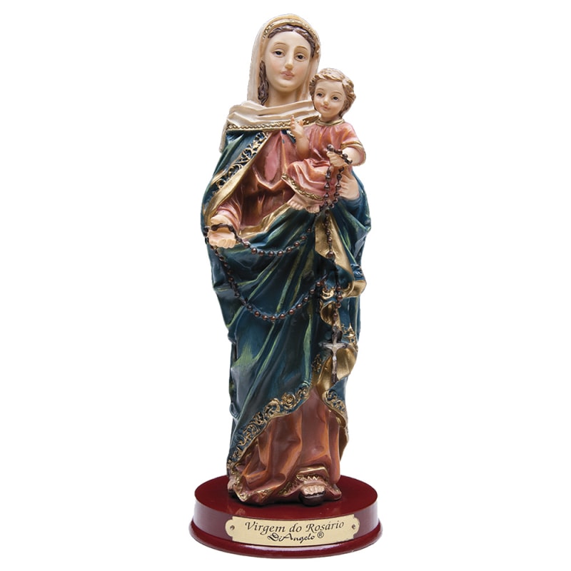 IMAGEM NOSSA SENHORA DO ROSARIO 20CM DE ALTURA