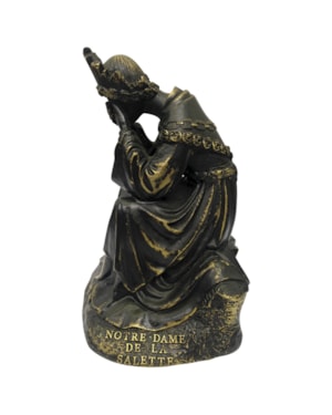 IMAGEM NOSSA SENHORA SALETTE 11CM DE ALTURA BRONZE