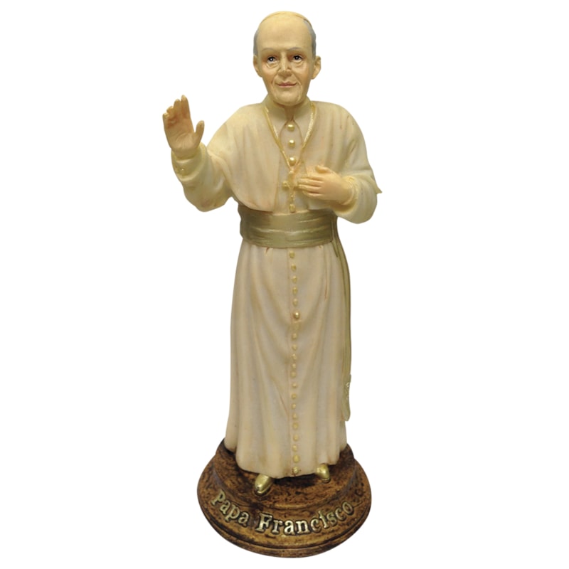 IMAGEM PAPA FRANCISCO 15CM DE ALTURA