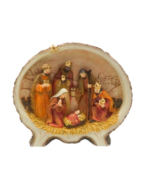 IMAGEM PRESEPIO OVAL DE MESA 18.5X16X4CM